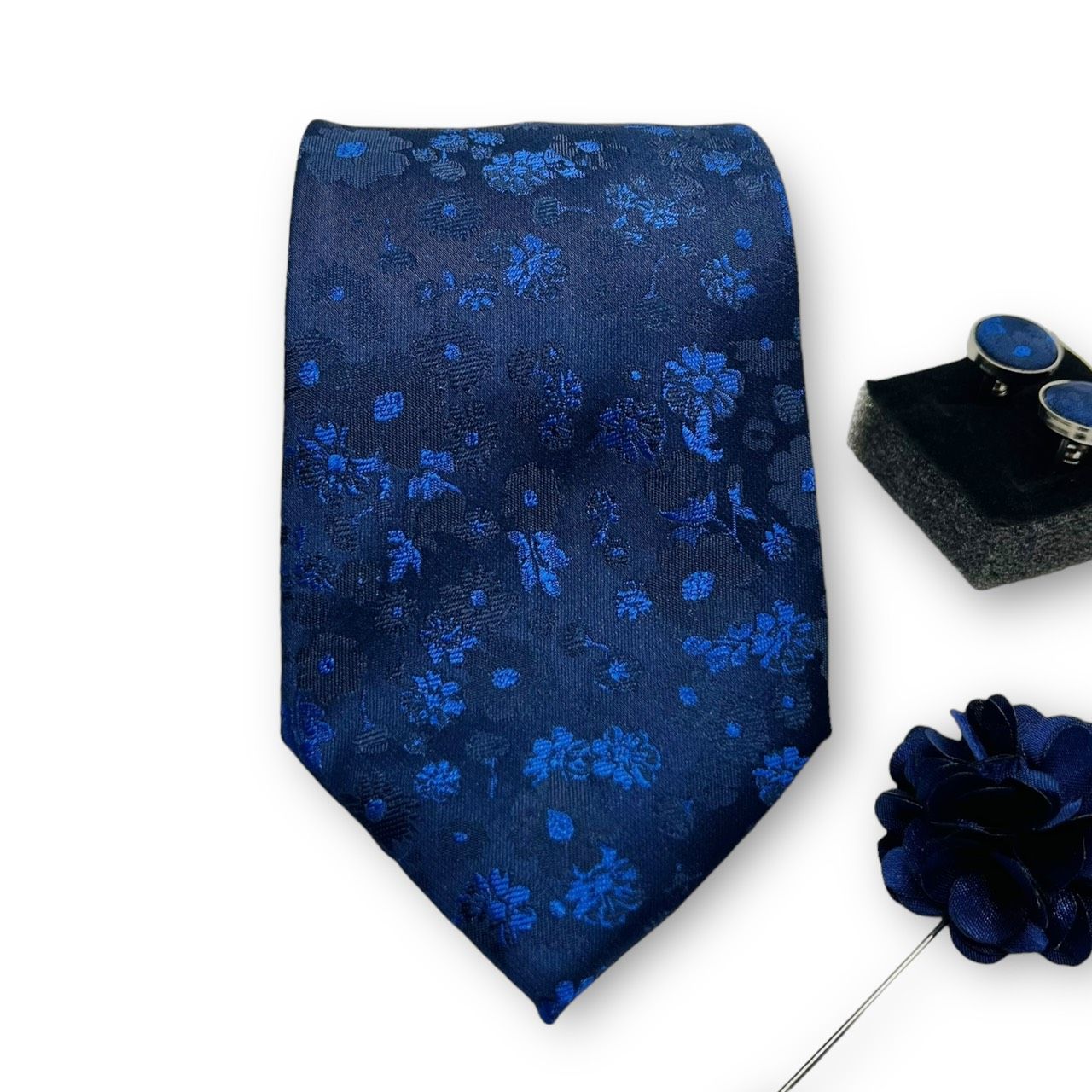  Set cà vạt nam 4 món cao cấp làm quà tặng, caravat đẹp sang trọng - SCR010 