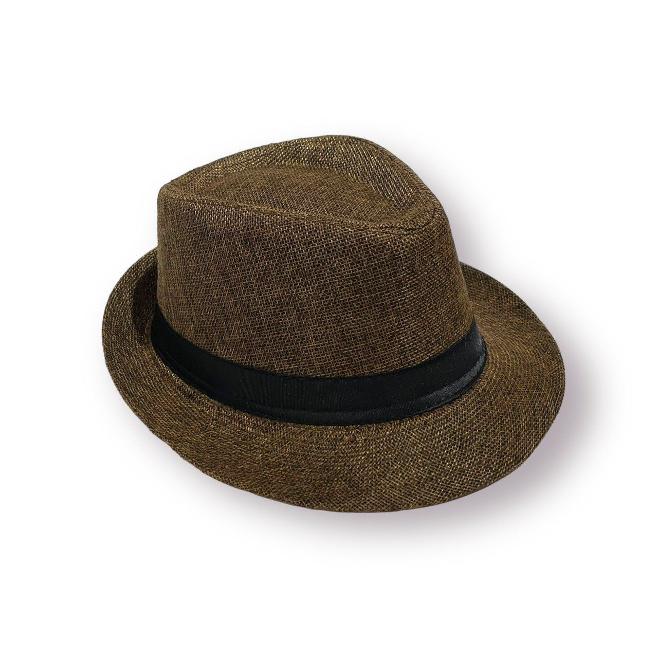  Quà tặng 20/11 cho đối tác nam, sếp nam, đồng nghiệp nam, người yêu nam ,bạn bè, anh trai hoặc người thân quà tặng Mũ nón phớt Fedora nam vành nhỏ cao cấp AGANA nón cao bồi phong cách cổ điển pha lẫn hiện đại - Màu Nâu Đậm  - MFDN004 