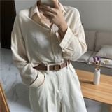  Thắt lưng nữ da bò thật AGANA dây nịt da thật đai váy da thật Hàn Quốc cao cấp phong cách hiện đại - DNT005 