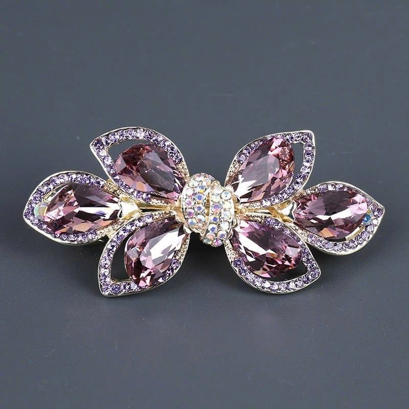  Quà tặng 20/10 cho sếp nữ, vợ, cô giáo, giáo viên nữ, mẹ và bạn gái, người yêu nữ quà tặng Kẹp (cặp) tóc cao cấp AGANA - Ghim kẹp tóc nữ đẹp đính đá hoa sang trọng phù hợp làm quà tặng mọi dịp - KDD108 