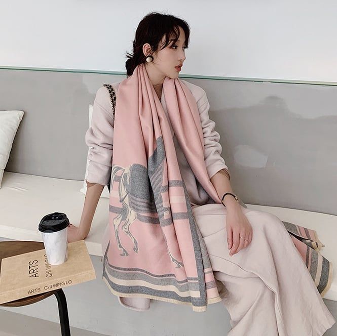  Khăn quàng choàng cổ len Cashmere cho nữ giữ ấm cao cấp phong cách Hàn Quốc đẹp sang trọng AGANA - KC468 