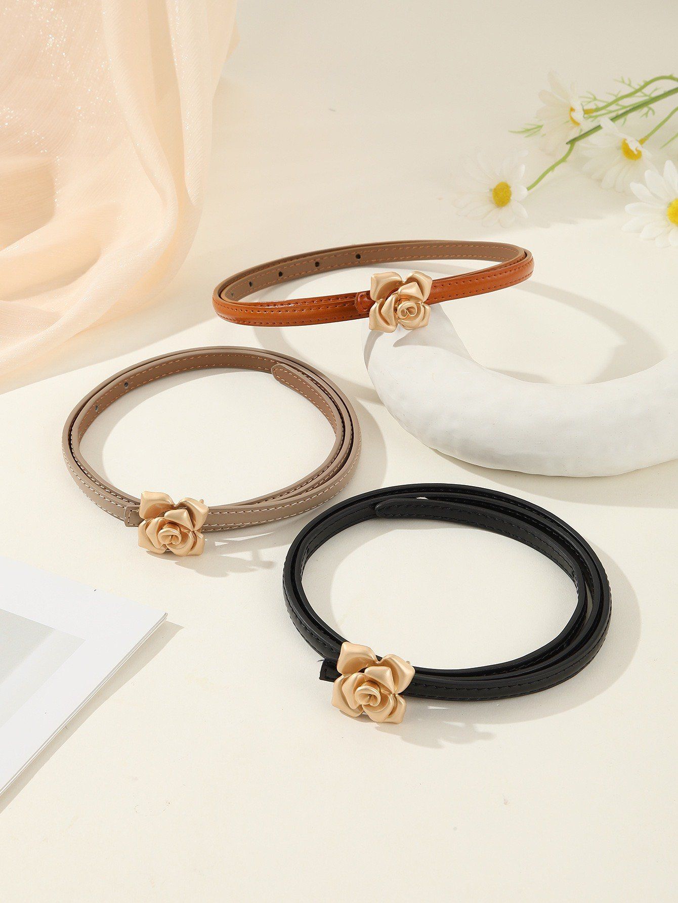  Thắt lưng nữ da bò thật AGANA dây nịt da thật đai váy da thật Hàn Quốc cao cấp phong cách hiện đại - DNT004 