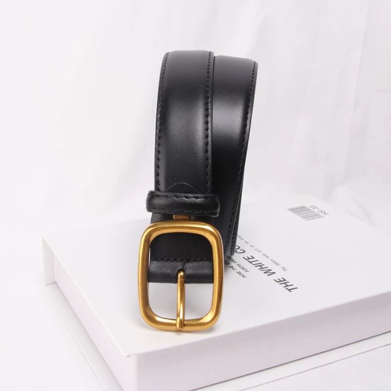  Thắt lưng nữ da bò thật AGANA dây nịt da thật đai váy da thật Hàn Quốc cao cấp phong cách hiện đại - DNT002 