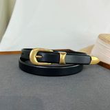  Thắt lưng nữ da bò thật AGANA dây nịt da thật đai váy da thật Hàn Quốc cao cấp phong cách hiện đại - DNT024 