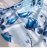  Quà tặng 20/10 cho sếp nữ, vợ, cô giáo, giáo viên nữ, mẹ và bạn gái, người yêu nữ quà tặng Khăn quàngchoàng cổ lụa cao cấp cho nữ văn phòng sở đẹp màu xanh AGANA - KS158 