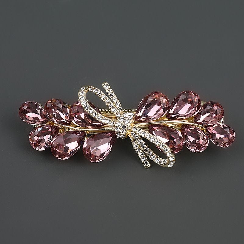  Kẹp (cặp) tóc cao cấp AGANA - Ghim kẹp tóc nữ đẹp đính đá hoa sang trọng phù hợp làm quà tặng mọi dịp - KDD117 