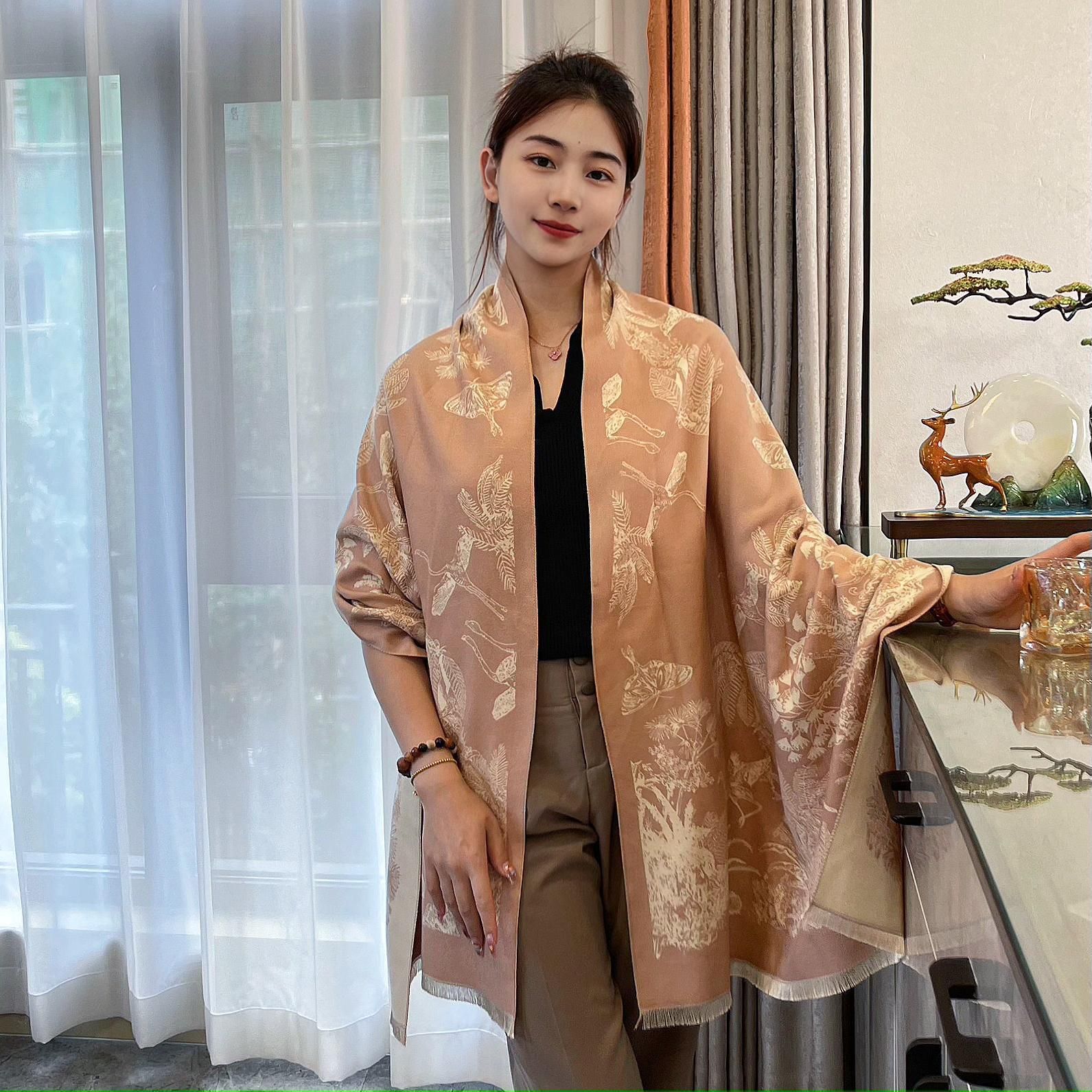  Khăn quàng choàng cổ len Cashmere giữ ấm cao cấp phong cách Hàn Quốc đẹp sang trọng - KC408 