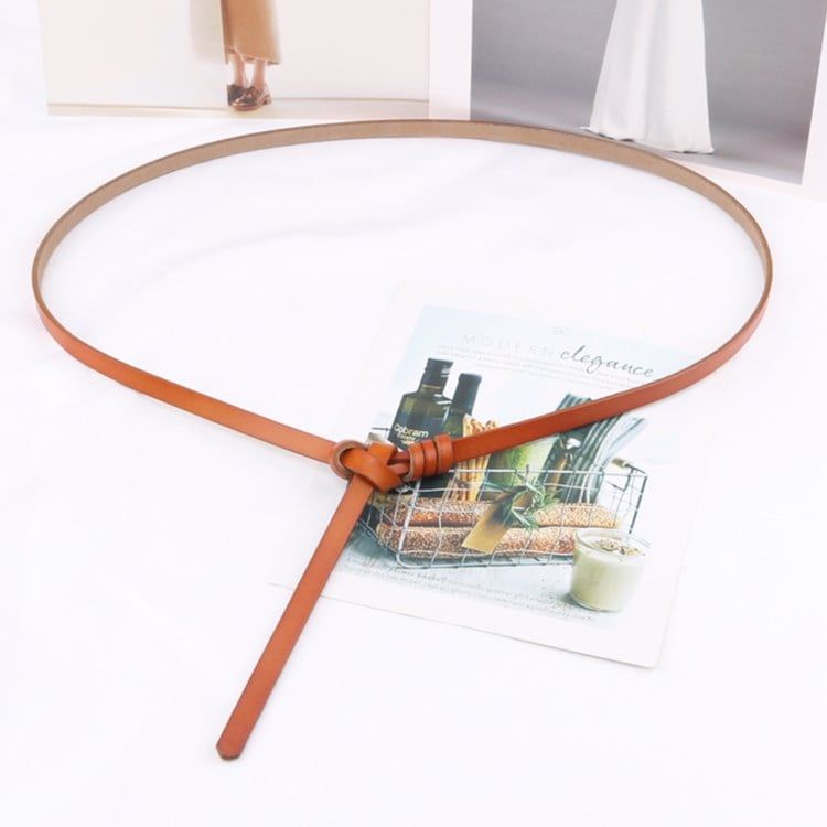  Thắt lưng nữ da bò thật AGANA dây nịt da thật đai váy da thật Hàn Quốc cao cấp phong cách hiện đại - DNT009 
