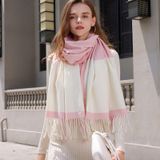  Khăn quàng choàng cổ len Cashmere giữ ấm cao cấp phong cách châu Âu Mỹ sang trọng AGANA - KC444 