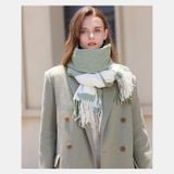  Khăn quàng choàng cổ len Cashmere giữ ấm cao cấp phong cách châu Âu Mỹ sang trọng AGANA - KC447 