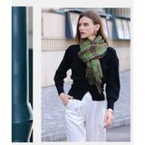  Khăn quàng choàng cổ len Cashmere giữ ấm cao cấp phong cách châu Âu Mỹ sang trọng AGANA - KC449 