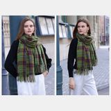  Khăn quàng choàng cổ len Cashmere giữ ấm cao cấp phong cách châu Âu Mỹ sang trọng AGANA - KC449 