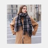  Khăn quàng choàng cổ len Cashmere giữ ấm cao cấp phong cách châu Âu Mỹ sang trọng AGANA - KC451 