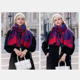  Khăn quàng choàng cổ len Cashmere giữ ấm cao cấp phong cách châu Âu Mỹ sang trọng AGANA - KC452 