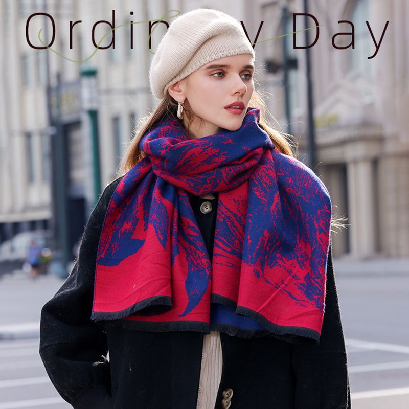  Khăn quàng choàng cổ len Cashmere giữ ấm cao cấp phong cách châu Âu Mỹ sang trọng AGANA - KC452 