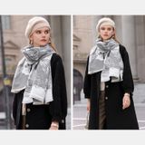  Khăn quàng choàng cổ len Cashmere giữ ấm cao cấp phong cách châu Âu Mỹ sang trọng AGANA - KC453 