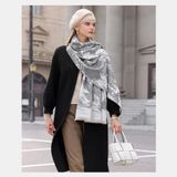  Khăn quàng choàng cổ len Cashmere giữ ấm cao cấp phong cách châu Âu Mỹ sang trọng AGANA - KC453 