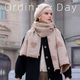  Khăn quàng choàng cổ len Cashmere giữ ấm cao cấp phong cách châu Âu Mỹ sang trọng AGANA - KC456 