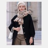  Khăn quàng choàng cổ len Cashmere giữ ấm cao cấp phong cách châu Âu Mỹ sang trọng AGANA - KC456 