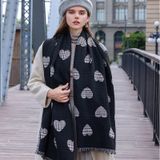  Khăn quàng choàng cổ len Cashmere giữ ấm cao cấp phong cách châu Âu Mỹ sang trọng AGANA - KC458 