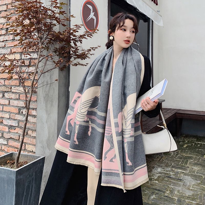  Khăn quàng choàng cổ len Cashmere cho nữ giữ ấm cao cấp phong cách Hàn Quốc đẹp sang trọng AGANA - KC467 