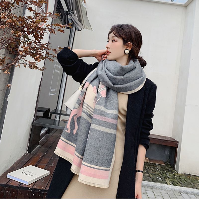  Khăn quàng choàng cổ len Cashmere cho nữ giữ ấm cao cấp phong cách Hàn Quốc đẹp sang trọng AGANA - KC467 