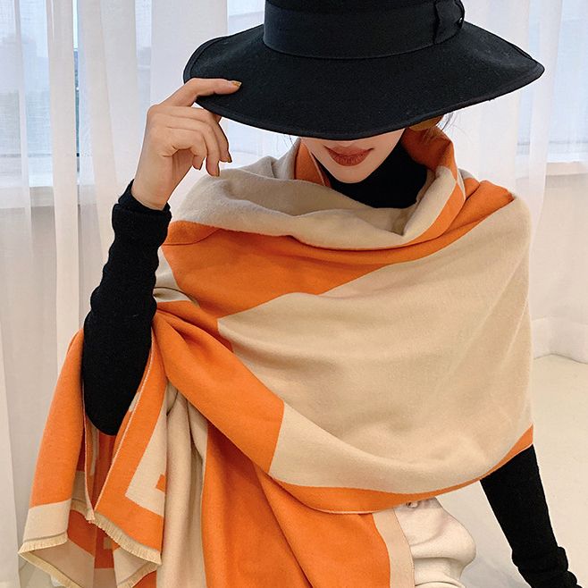  Khăn quàng choàng cổ len Cashmere cho nữ giữ ấm cao cấp phong cách Hàn Quốc đẹp sang trọng AGANA - KC472 