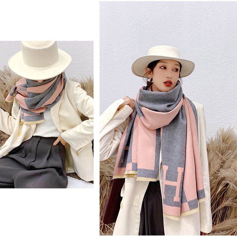  Khăn quàng choàng cổ len Cashmere cho nữ giữ ấm cao cấp phong cách Hàn Quốc đẹp sang trọng AGANA - KC473 