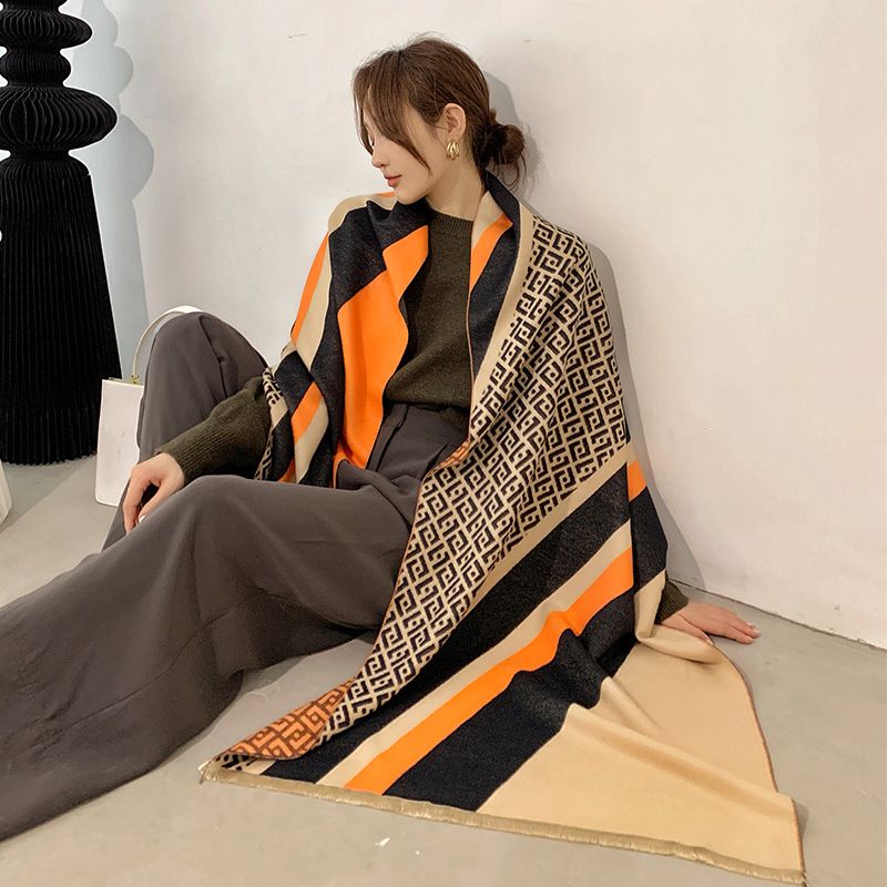  Khăn quàng choàng cổ len Cashmere cho nữ giữ ấm cao cấp phong cách Hàn Quốc đẹp sang trọng AGANA - KC475 