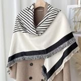  Khăn quàng choàng cổ vuông len Cashmere giữ ấm cao cấp phong cách Hàn Quốc đẹp sang trọng - KC400 