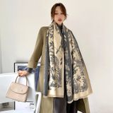  Khăn quàng choàng cổ len Cashmere giữ ấm cao cấp phong cách Hàn Quốc đẹp sang trọng - KC407 