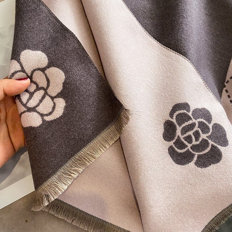  Khăn quàng choàng cổ len Cashmere giữ ấm cao cấp phong cách Hàn Quốc đẹp sang trọng - KC409 