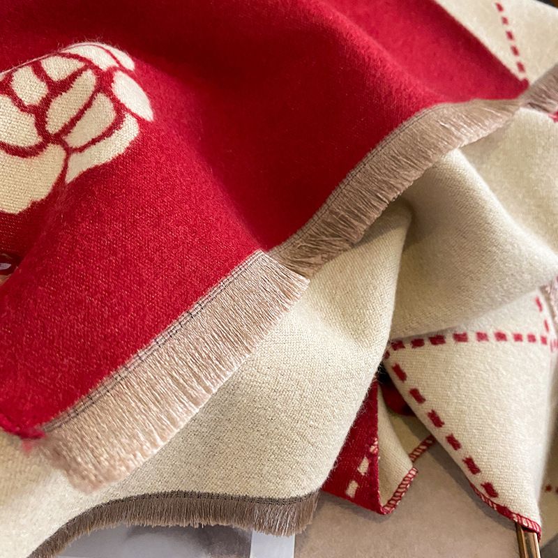  Khăn quàng choàng cổ len Cashmere giữ ấm cao cấp phong cách Hàn Quốc đẹp sang trọng - KC410 