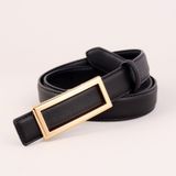  Thắt lưng nữ da bò thật AGANA dây nịt da thật đai váy da thật Hàn Quốc cao cấp phong cách hiện đại - DNT014 