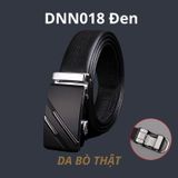  Quà tặng 20/10 cho đối tác nam, sếp nam, đồng nghiệp nam, người yêu nam ,bạn bè, anh trai hoặc người thân quà tặng Thắt lưng nam da bò thật khóa tự động hợp kim chống rỉ AGANA dây nịt nam cao cấp khóa lỗ kim da bò bền bỉ thời trang - Màu Đen - DNN018 
