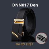  Quà tặng 20/10 cho đối tác nam, sếp nam, đồng nghiệp nam, người yêu nam ,bạn bè, anh trai hoặc người thân quà tặng Thắt lưng nam da bò thật khóa tự động hợp kim chống rỉ AGANA dây nịt nam cao cấp khóa lỗ kim da bò bền bỉ thời trang - Màu Đen - DNN017 