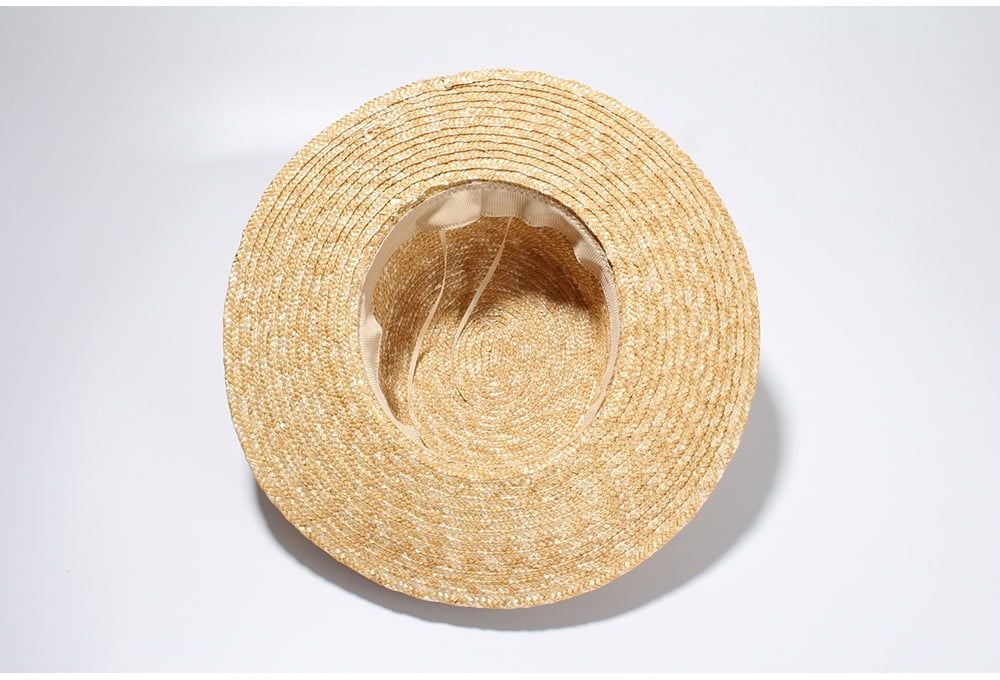  Mũ Cói Âu Mỹ Vintage Sợi Tự Nhiên Cao Cấp Nơ Đen - Mũ Nón Đi Biển - Mã NC448 