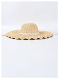  Mũ nón cói đi biển rộng vành tròn đẹp cho nữ vành mặt trời vintage sợi tự nhiên cao cấp nơ trắng - NC450 