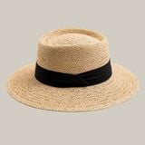  Mũ nón cói đi biển rộng vành tròn đẹp cho nữ sợi tự nhiên cao cấp dây đen - NC465 