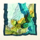  Khăn quàng choàng cổ lụa cao cấp cho nữ văn phòng sở đẹp màu xanh lá AGANA - KS006 