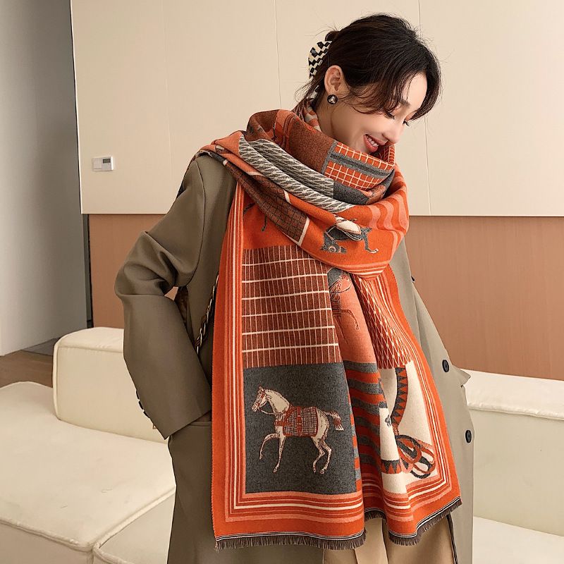  Khăn quàng choàng cổ len Cashmere cho nữ giữ ấm cao cấp phong cách Hàn Quốc đẹp sang trọng AGANA - KC463 