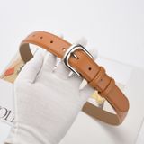  Thắt lưng nữ da bò thật AGANA dây nịt da thật đai váy da thật Hàn Quốc cao cấp phong cách hiện đại - DNT011 