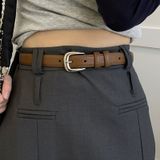  Thắt lưng nữ da bò thật AGANA dây nịt da thật đai váy da thật Hàn Quốc cao cấp phong cách hiện đại - DNT011 