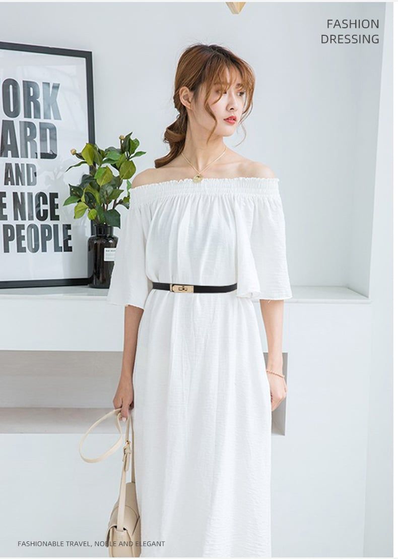  Thắt lưng nữ da bò thật AGANA dây nịt da thật đai váy da thật Hàn Quốc cao cấp phong cách hiện đại - DNT010 