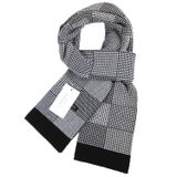  Khăn quàng choàng cổ nam Hàng Hiệu & Cao Cấp - Khăn len cashmere giữ ấm màu xám - KN004 