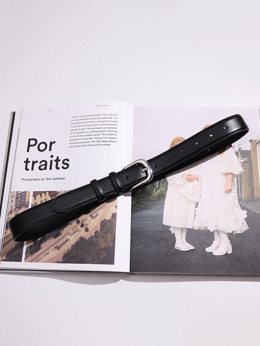  Thắt lưng nữ da bò thật AGANA dây nịt da thật đai váy da thật Hàn Quốc cao cấp phong cách hiện đại - DNT011 