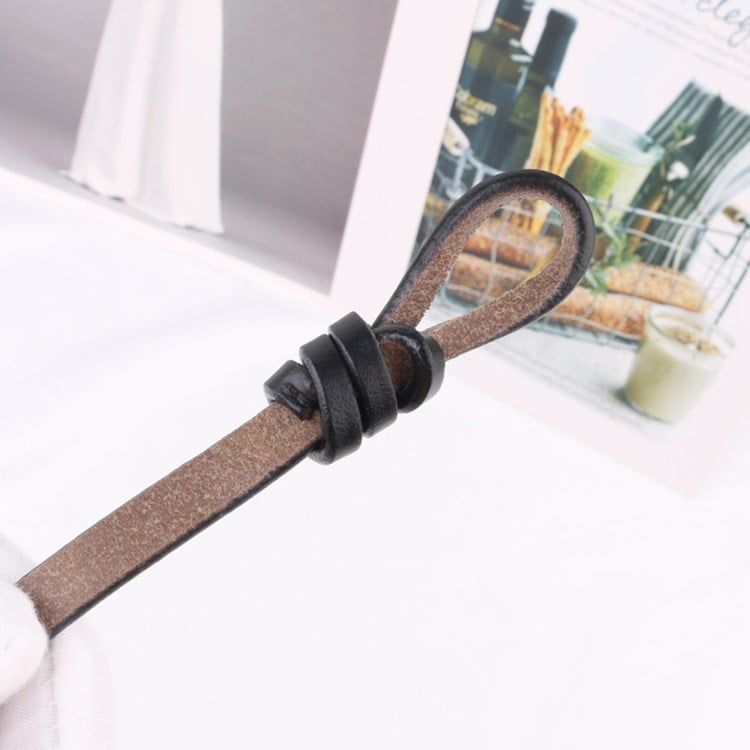  Thắt lưng nữ da bò thật AGANA dây nịt da thật đai váy da thật Hàn Quốc cao cấp phong cách hiện đại - DNT009 