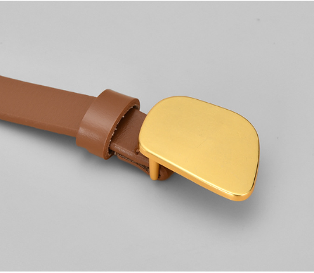  Thắt lưng nữ da bò thật AGANA dây nịt da thật đai váy da thật Hàn Quốc cao cấp phong cách hiện đại - DNT015 