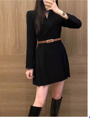  Thắt lưng nữ da bò thật AGANA dây nịt da thật đai váy da thật Hàn Quốc cao cấp phong cách hiện đại - DNT014 