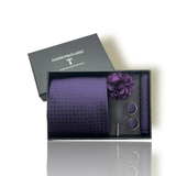  Quà tặng 20/10 cho đối tác nam, sếp nam, đồng nghiệp nam, người yêu nam ,bạn bè, anh trai hoặc người thân quà tặng Set cà vạt nam 4 món cao cấp làm quà tặng, caravat đẹp sang trọng - SCR009 